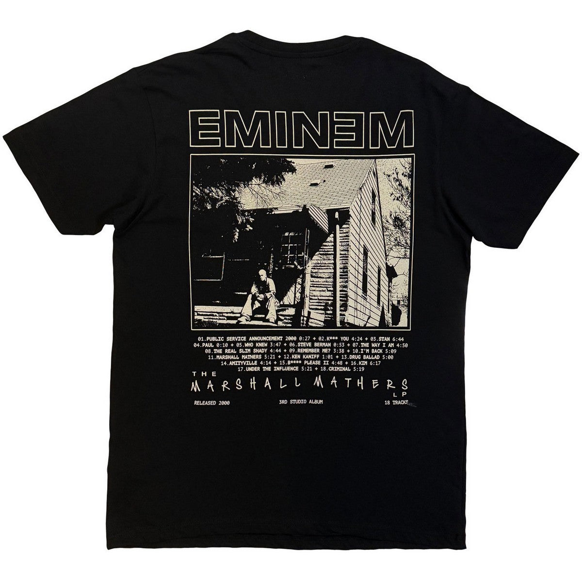 Black - Back - Eminem Unisex Adult The Eminem Show T-Shirt