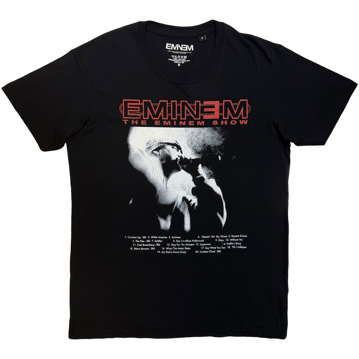 Black - Front - Eminem Unisex Adult The Eminem Show T-Shirt