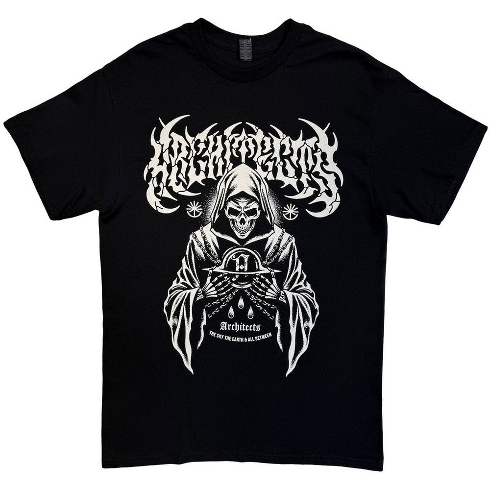 Black - Front - Architects Unisex Adult TSTE & AB EU Tour 25 Skeleton Back Print T-Shirt