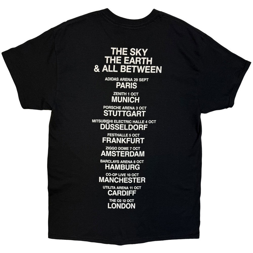 Black - Back - Architects Unisex Adult TSTE & AB EU Tour October 25 Back Print T-Shirt