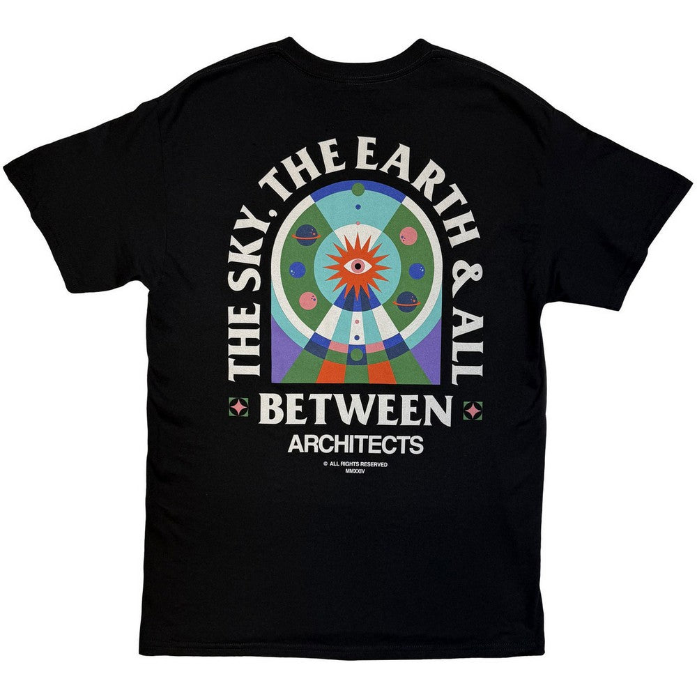Black - Back - Architects Unisex Adult TSTE & AB Solar System Back Print T-Shirt