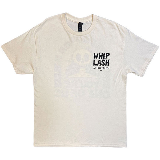 Natural - Front - Architects Unisex Adult Whiplash Who Gives A Fuck Back Print T-Shirt