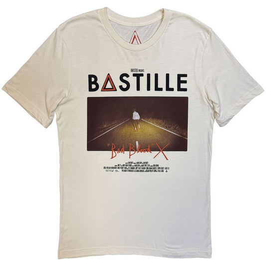 Natural - Front - Bastille Unisex Adult Bad Blood Album Cover T-Shirt