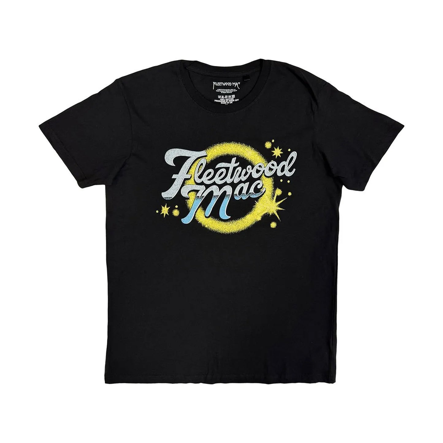 Black - Front - Fleetwood Mac Unisex Adult Circle Logo T-Shirt