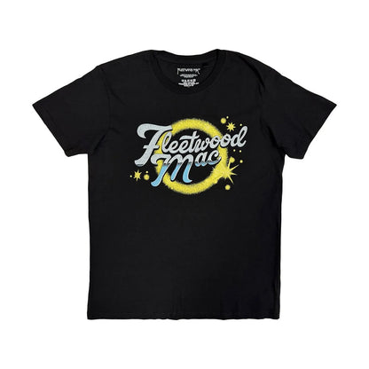 Black - Front - Fleetwood Mac Unisex Adult Circle Logo T-Shirt