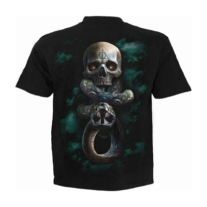 Black - Back - Harry Potter Unisex Adult Dark Mark Back Print T-Shirt