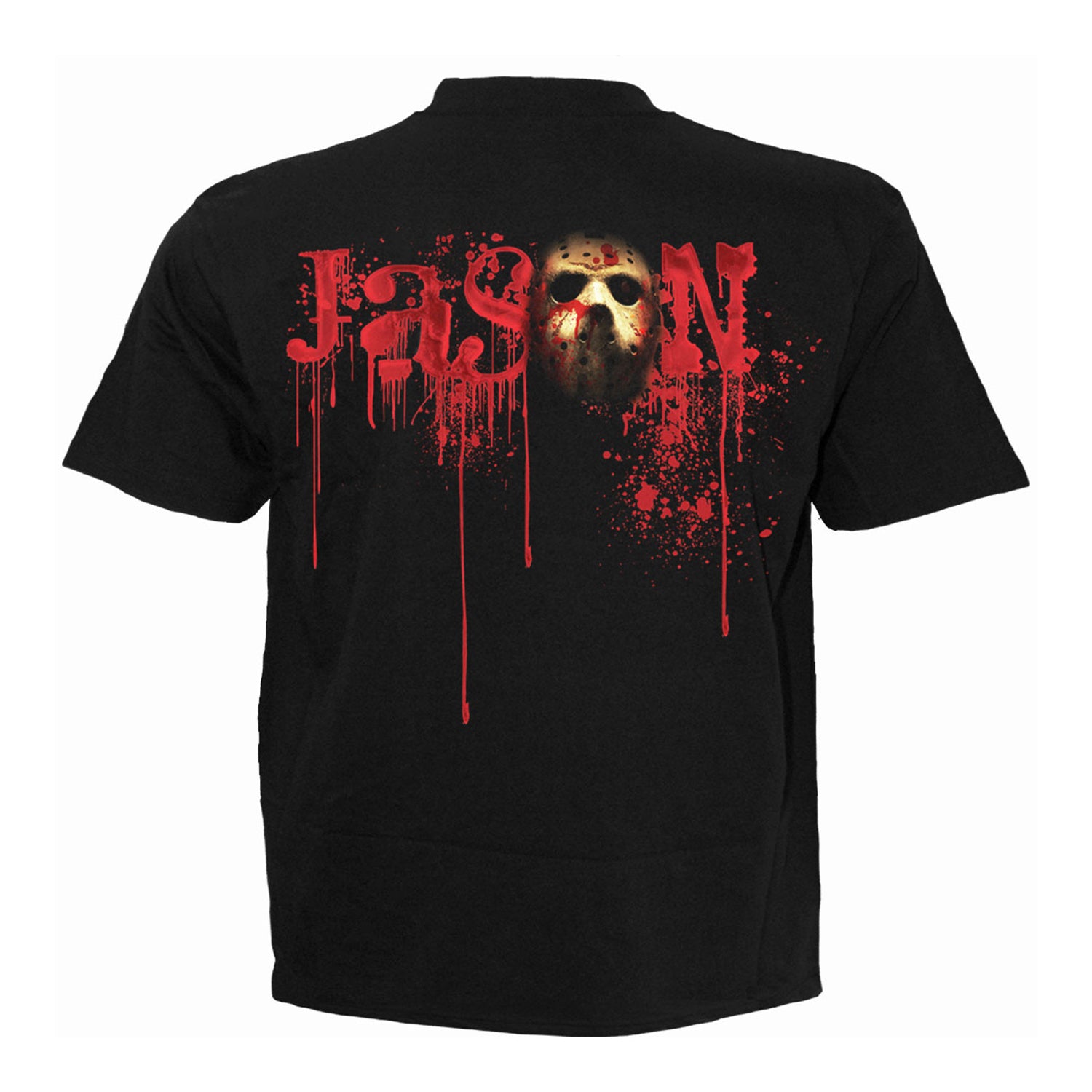 Black - Back - Friday The 13th Unisex Adult Jason Lives Back Print T-Shirt
