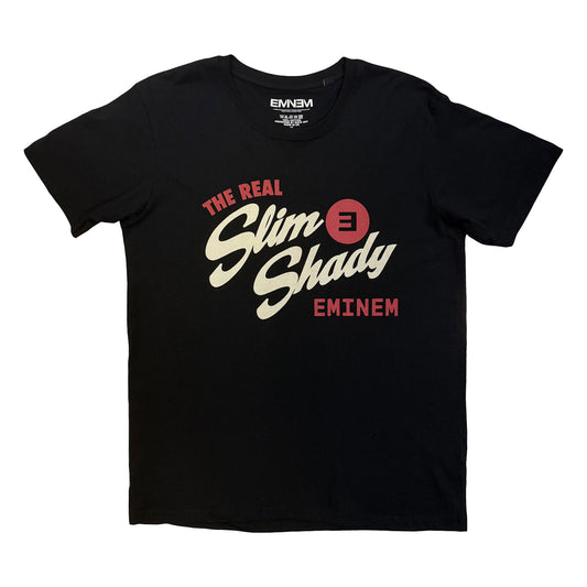 Black - Front - Eminem Unisex Adult The Real Slim Shady T-Shirt