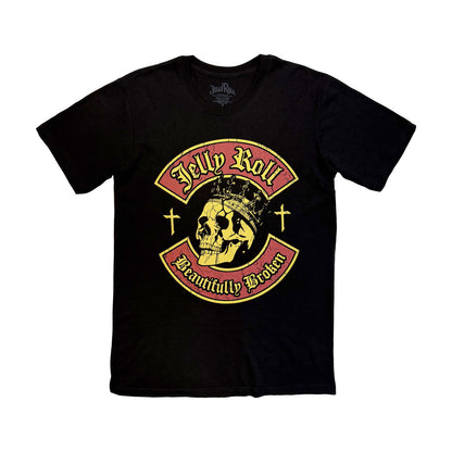 Black - Front - Jelly Roll Unisex Adult Beautifully Broken T-Shirt