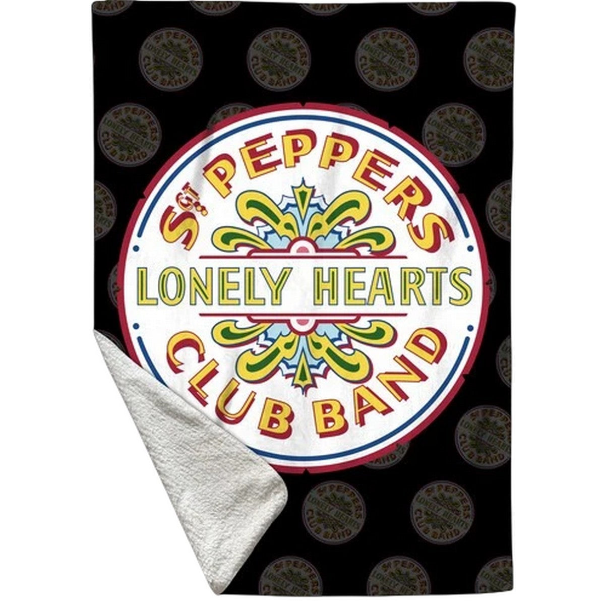 Multicoloured - Back - The Beatles Sgt Pepper Sherpa Fleece Blanket