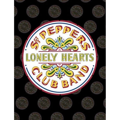 Multicoloured - Front - The Beatles Sgt Pepper Sherpa Fleece Blanket