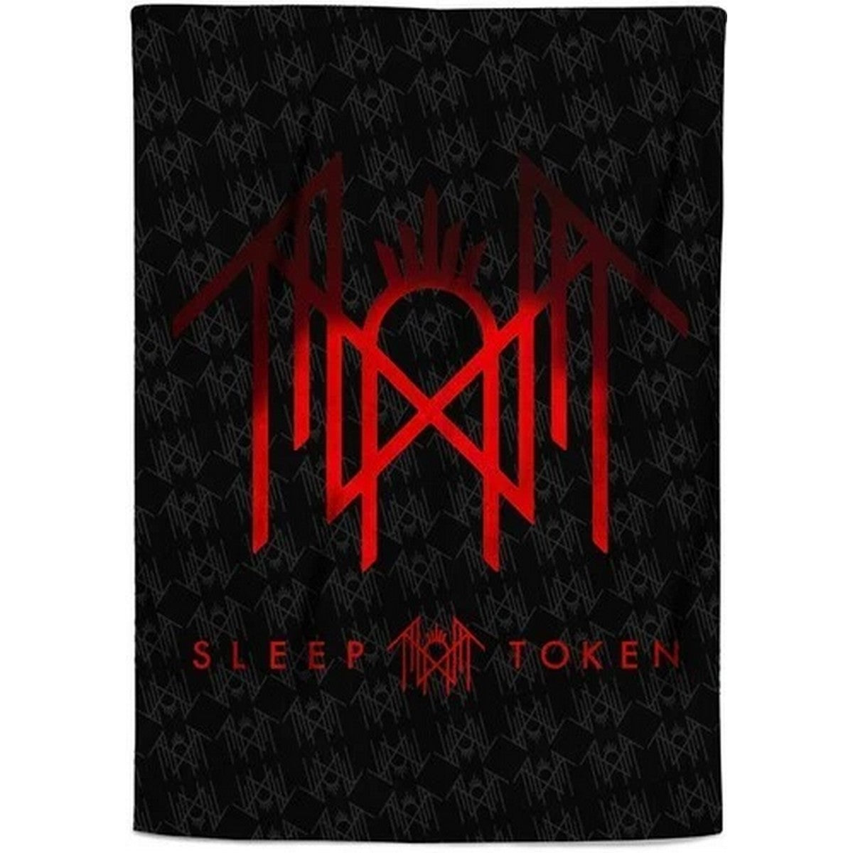 Multicoloured - Front - Sleep Token Sherpa Fleece Red Logo Blanket