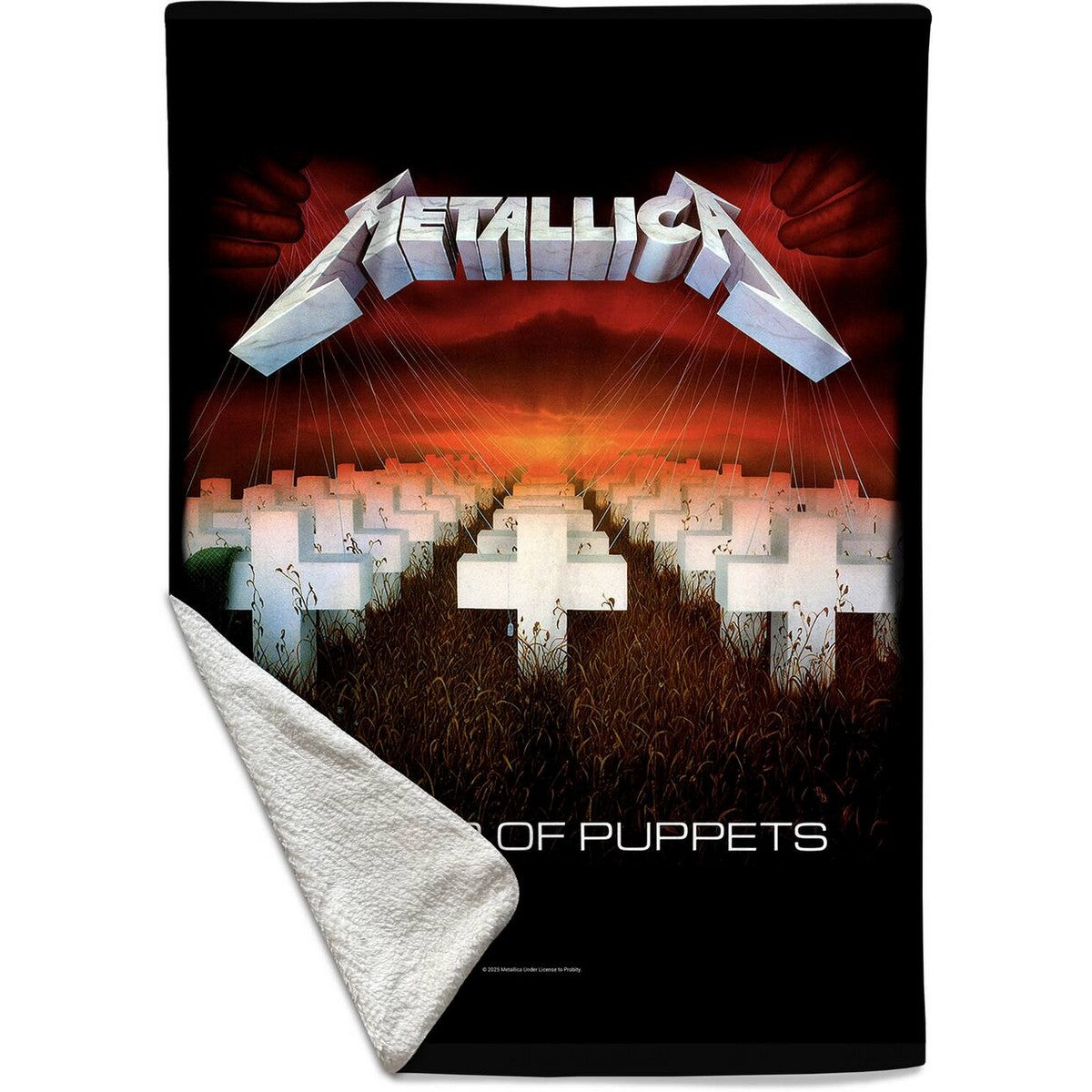 Multicoloured - Back - Metallica Master Of Puppets Sherpa Fleece Blanket