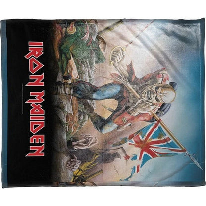 Multicoloured - Back - Iron Maiden The Trooper Sherpa Fleece Blanket