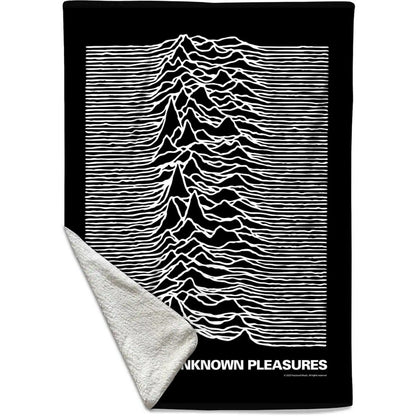 Multicoloured - Back - Joy Division Unknown Pleasures Sherpa Fleece Blanket