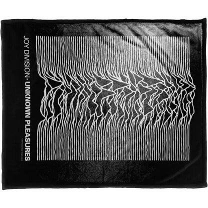 Multicoloured - Side - Joy Division Unknown Pleasures Sherpa Fleece Blanket