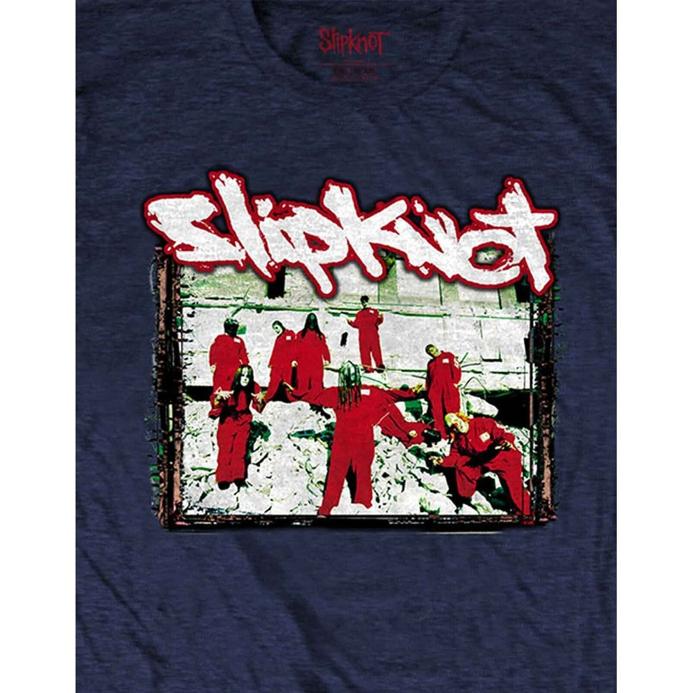 Navy Blue - Side - Slipknot Unisex Adult Jumpsuit 20th Anniversary T-Shirt