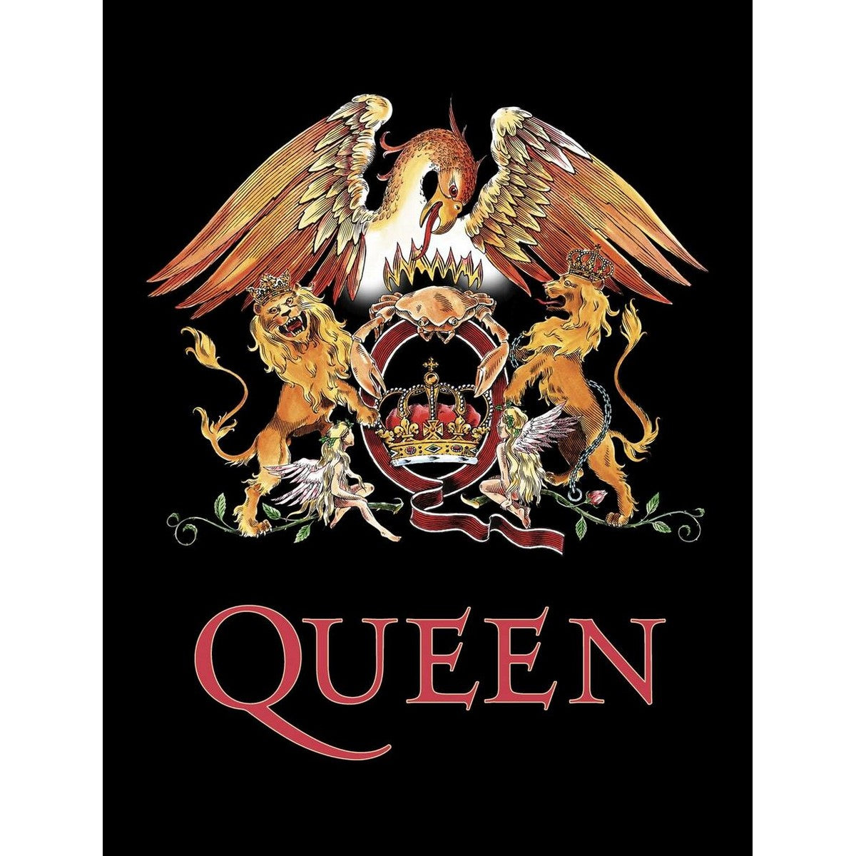 Multicoloured - Front - Queen Sherpa Fleece Crest Blanket