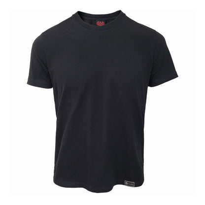 Black - Front - Spiral Direct Unisex Adult Plain Organic T-Shirt