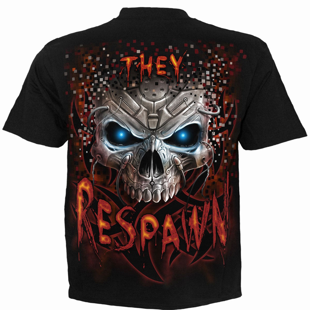 Black - Back - Spiral Unisex Adult Respawn T-Shirt