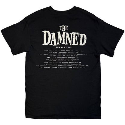 Black - Back - The Damned Unisex Adult EU Tour Summer 25 Logo Back Print T-Shirt