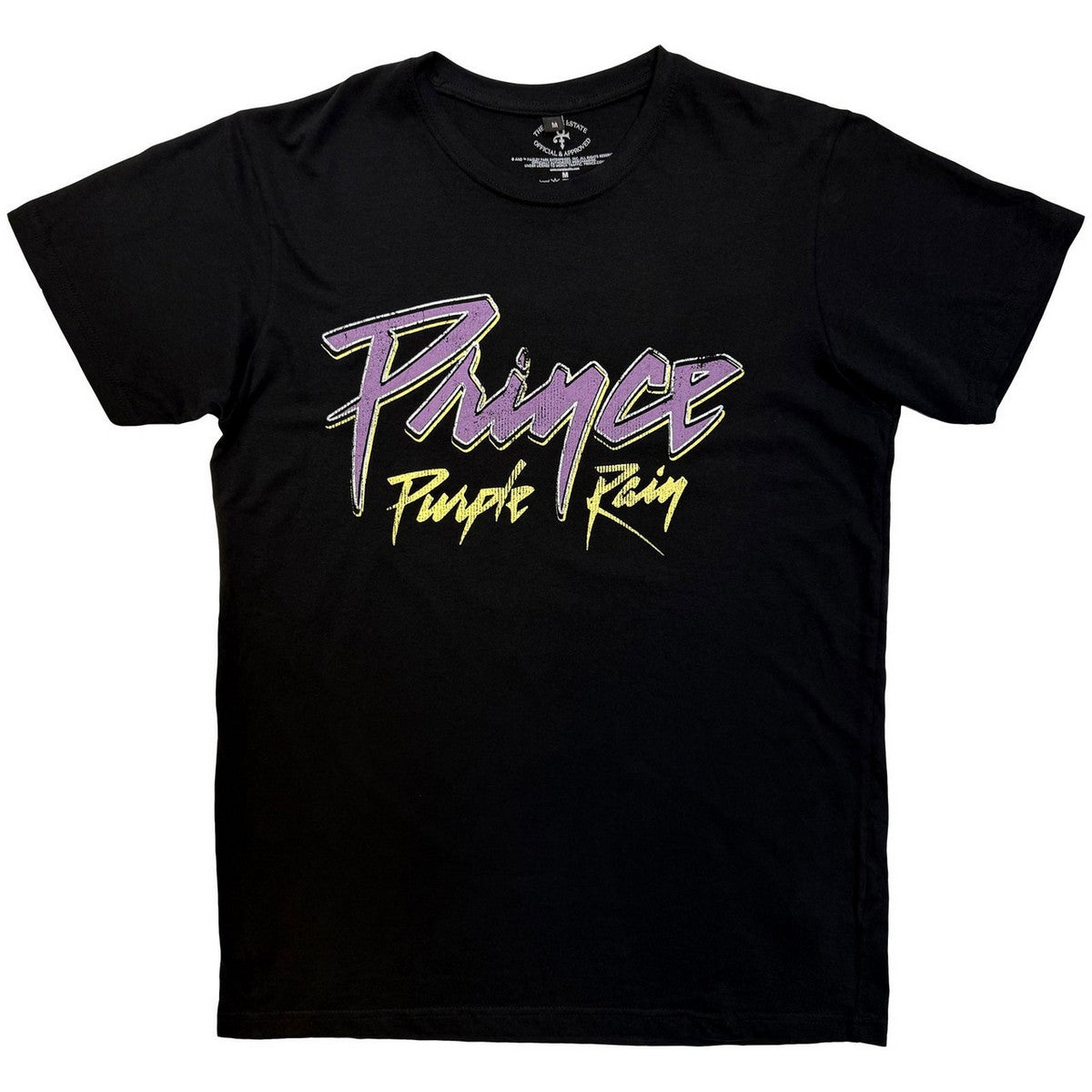 Black - Front - Prince Unisex Adult Purple Rain 40th Anniversary T-Shirt