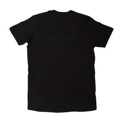 Black - Back - Nirvana Unisex Adult Happy Face Infill Distressed T-Shirt