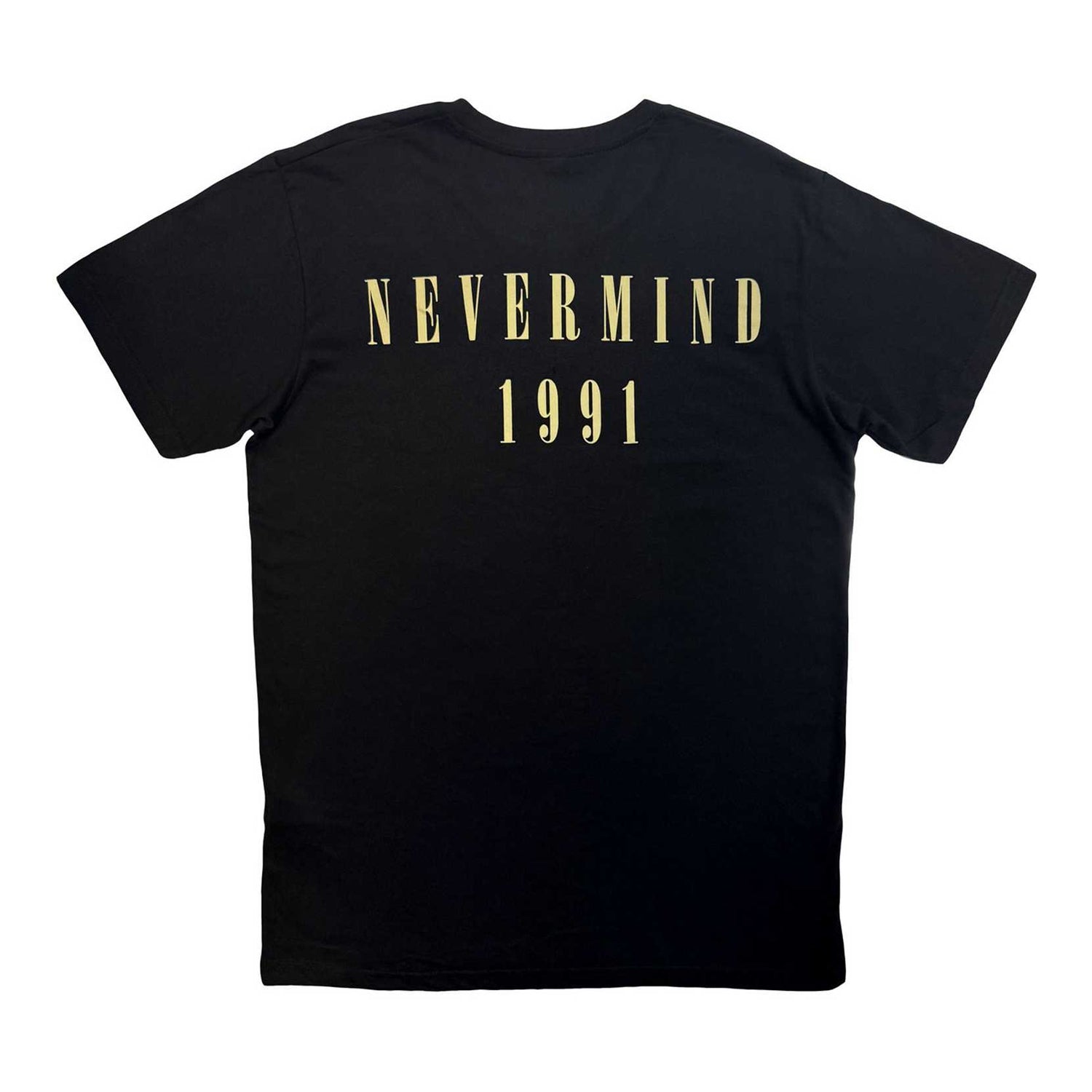 Black - Back - Nirvana Unisex Adult Nevermind ´91 Hotel Photo T-Shirt