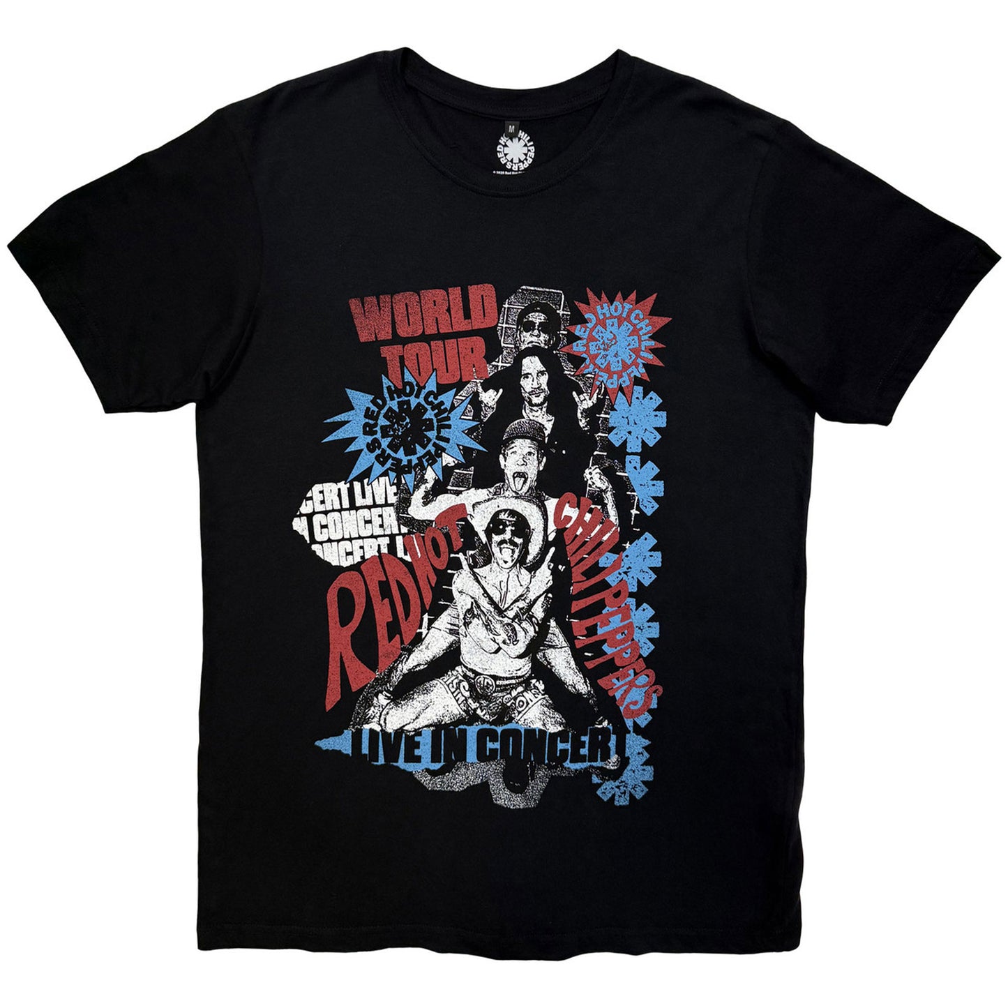 Black - Front - Red Hot Chili Peppers Unisex Adult Blood Sugar Sex Magik Tracklist T-Shirt