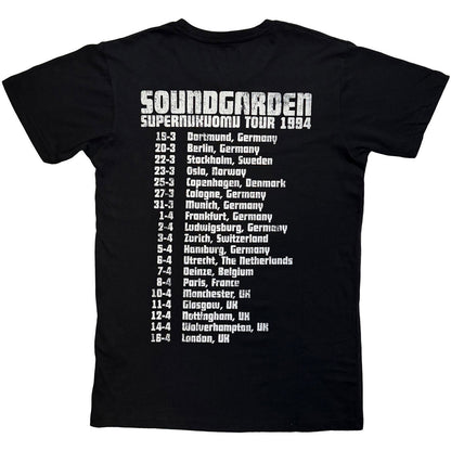 Black - Back - Soundgarden Unisex Adult Superunknown Tour 94 T-Shirt