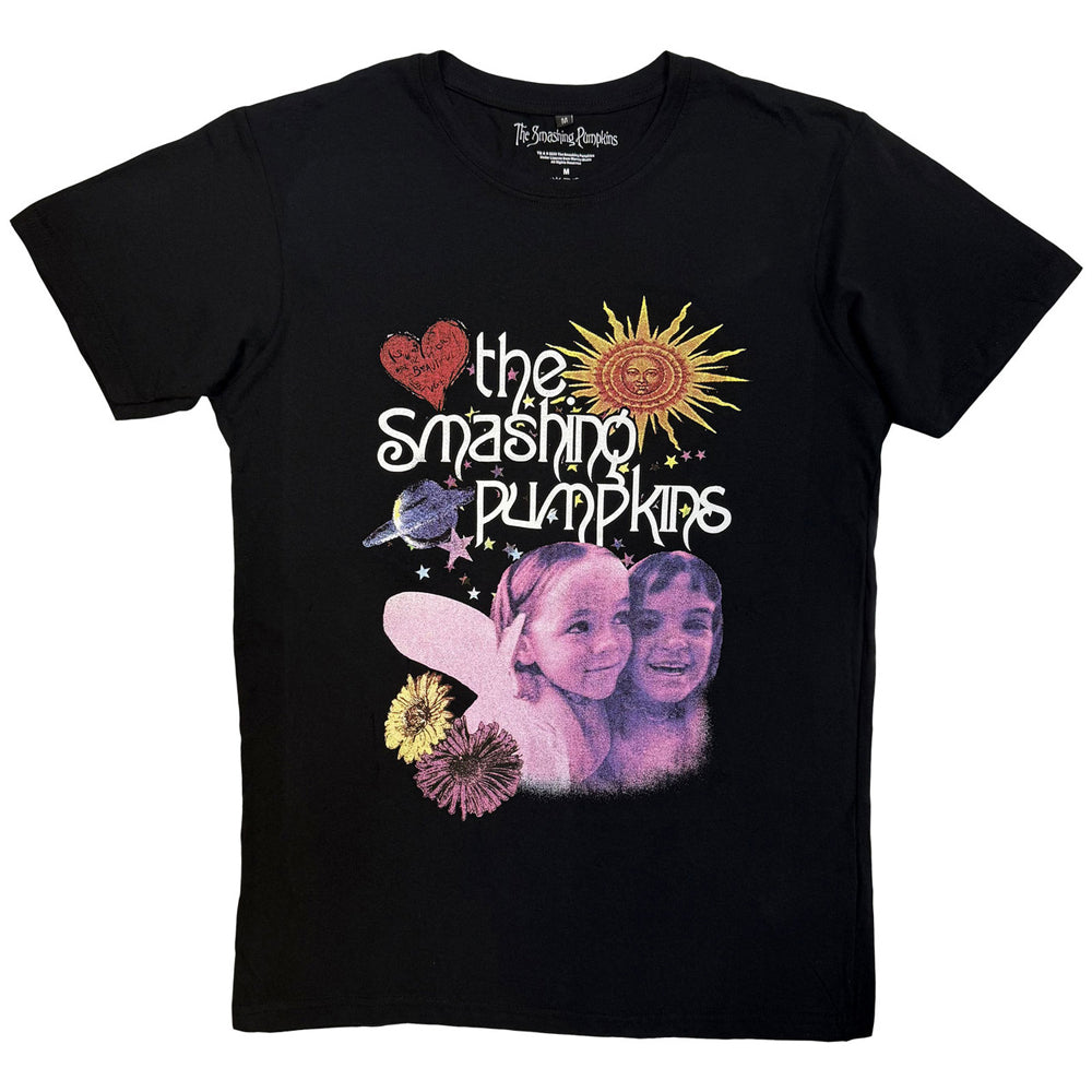 Black - Front - The Smashing Pumpkins Unisex Adult Celestial Collage T-Shirt