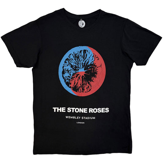 Black - Front - The Stone Roses Unisex Adult Wembley T-Shirt