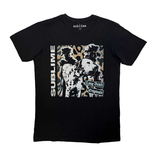 Black - Front - Sublime Unisex Adult Long Beach Originals T-Shirt
