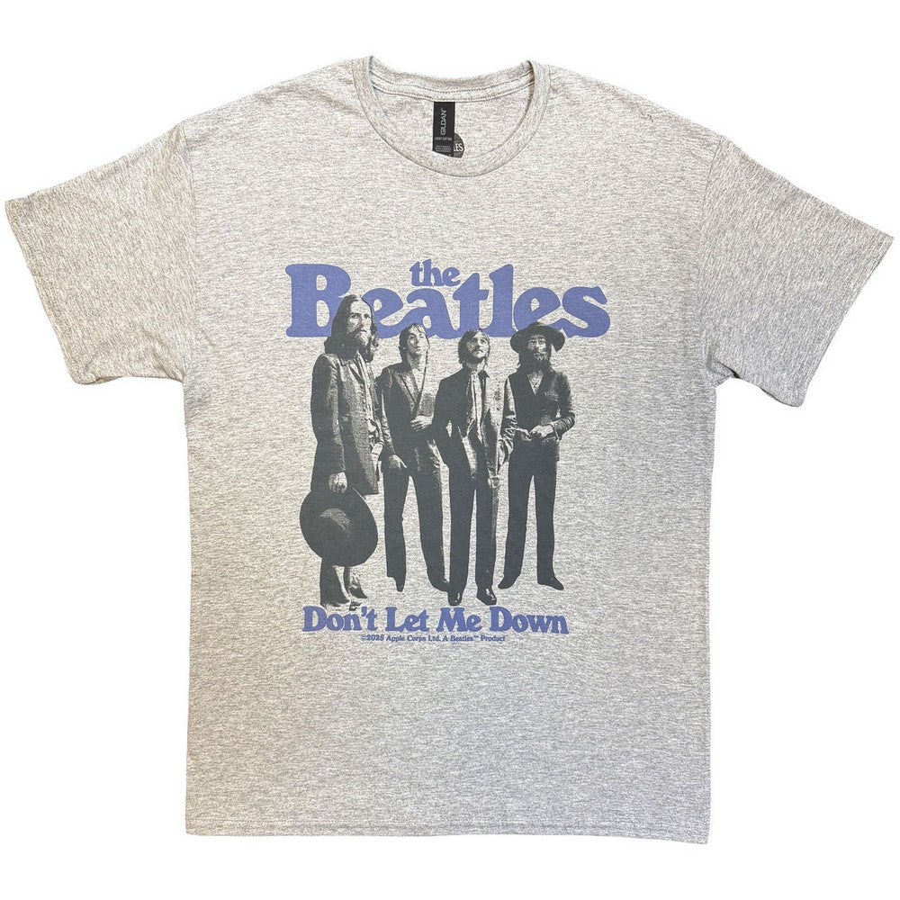 Grey - Front - The Beatles Unisex Adult Don´t Let Me Down T-Shirt
