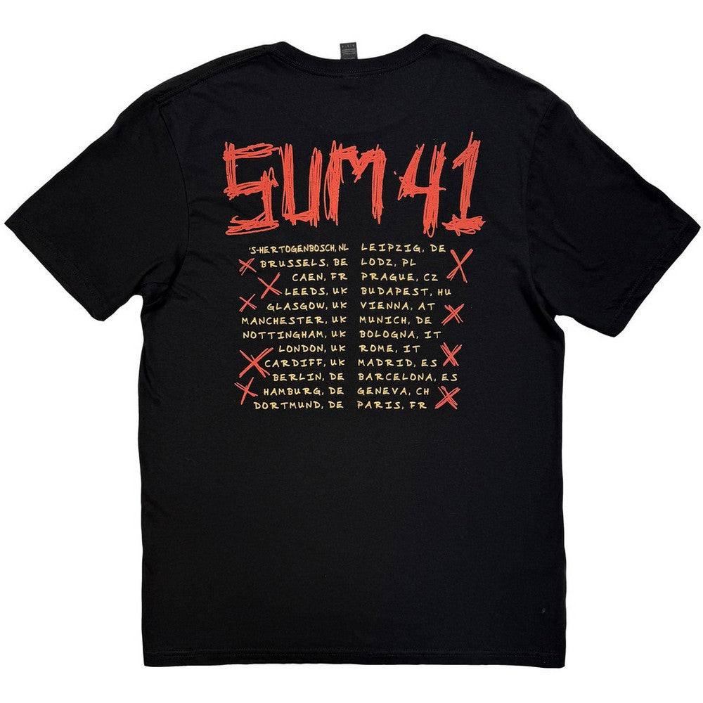 Black - Back - Sum 41 Unisex Adult Tour ´24 Fuck Sum 41 T-Shirt