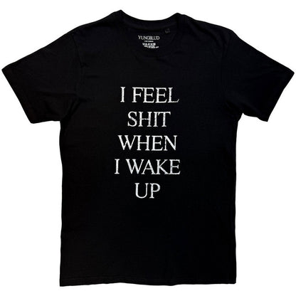 Black - Front - Yungblud Unisex Adult I Feel Like Shit T-Shirt