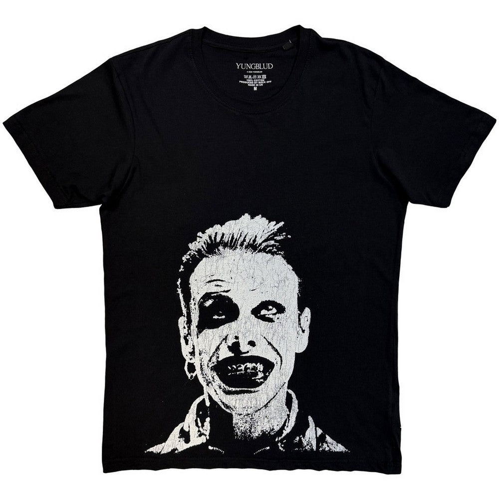 Black - Front - Yungblud Unisex Adult Grin Mono T-Shirt