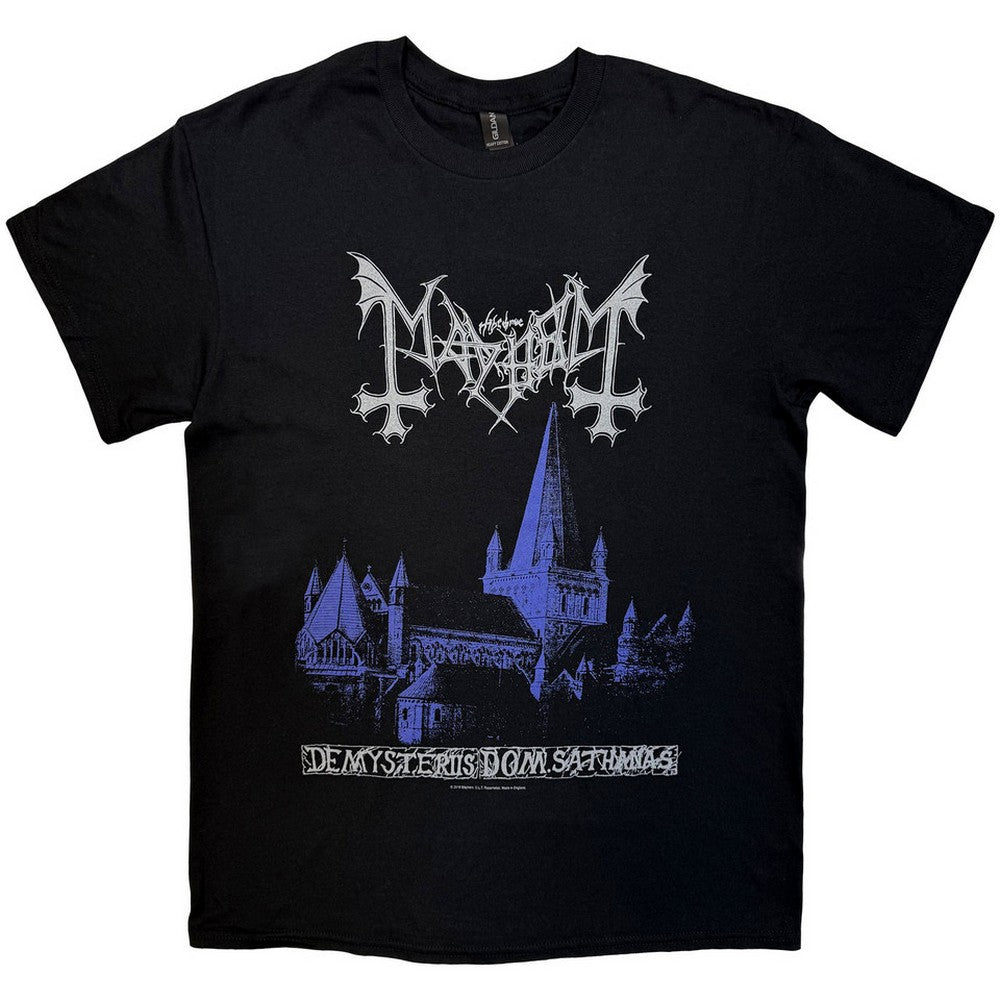 Black - Front - Mayhem Unisex Adult De Mysteriis Dom Sathanas T-Shirt