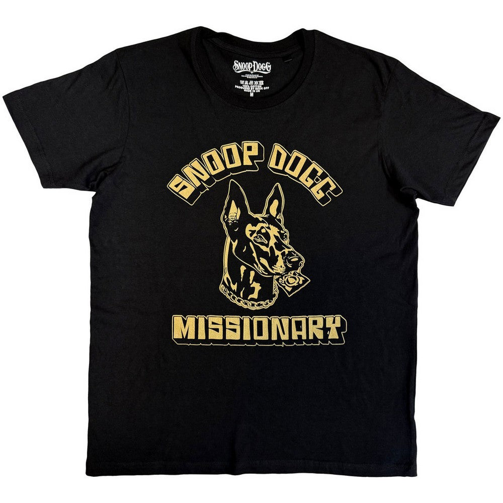 Black - Front - Snoop Dogg Unisex Adult Doberman T-Shirt