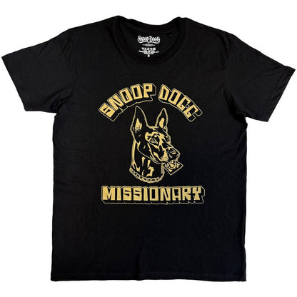 Black - Front - Snoop Dogg Unisex Adult Doberman T-Shirt