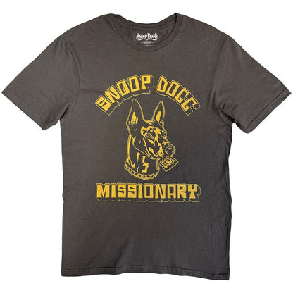 Charcoal Grey - Front - Snoop Dogg Unisex Adult Doberman T-Shirt