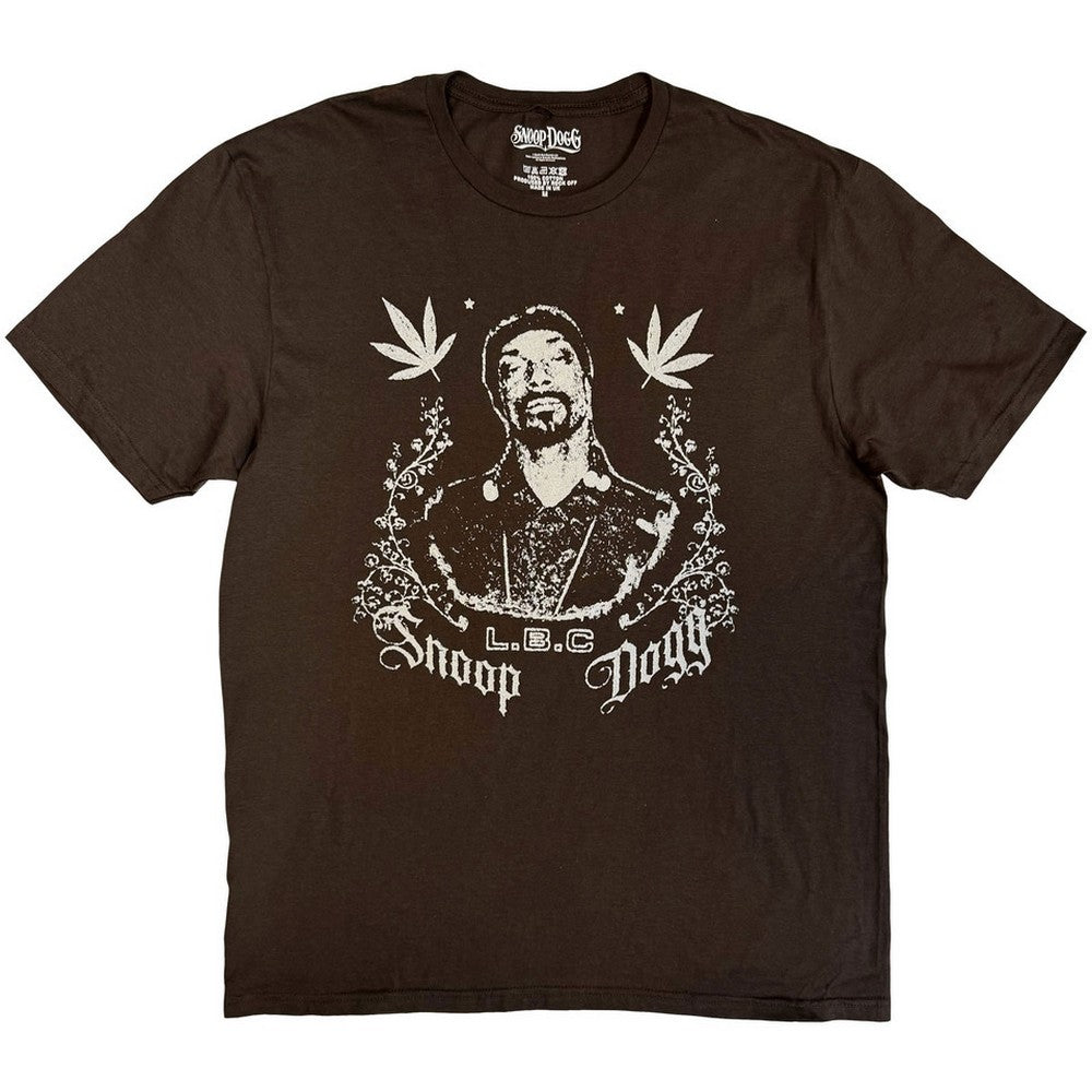 Brown - Front - Snoop Dogg Unisex Adult L.B.C T-Shirt