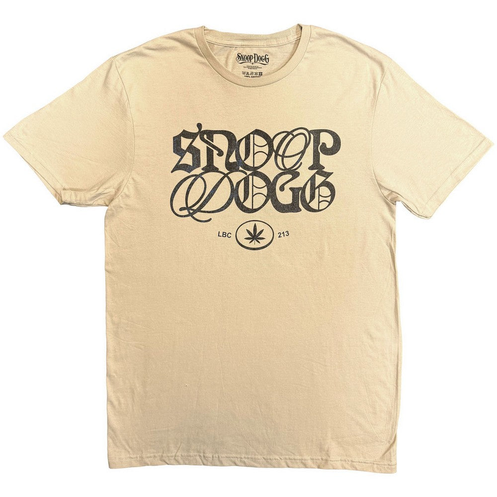 Sand - Front - Snoop Dogg Unisex Adult Lettering Mash Up T-Shirt