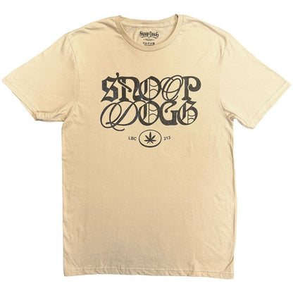 Sand - Front - Snoop Dogg Unisex Adult Lettering Mash Up T-Shirt