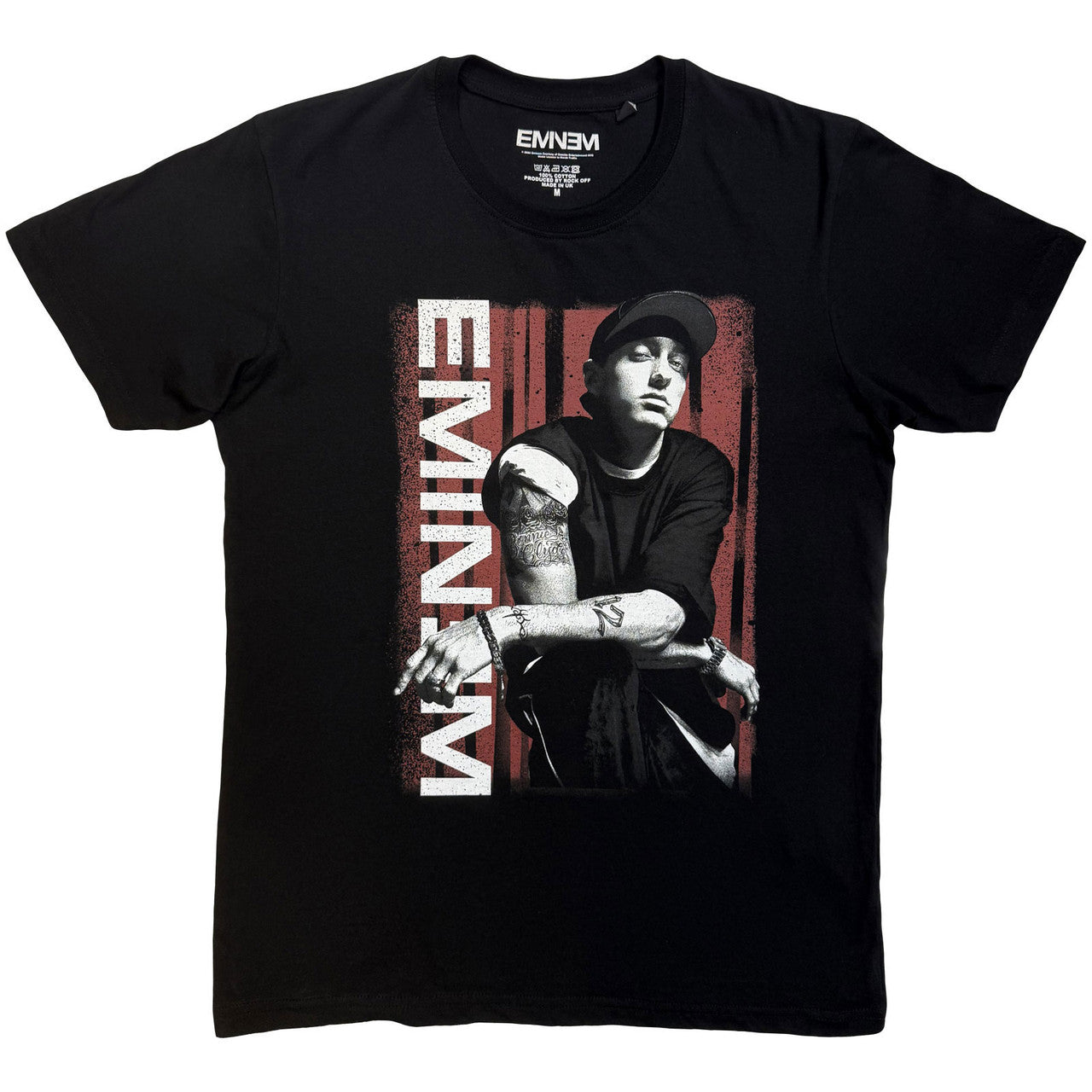 Black - Front - Eminem Unisex Adult Lean T-Shirt