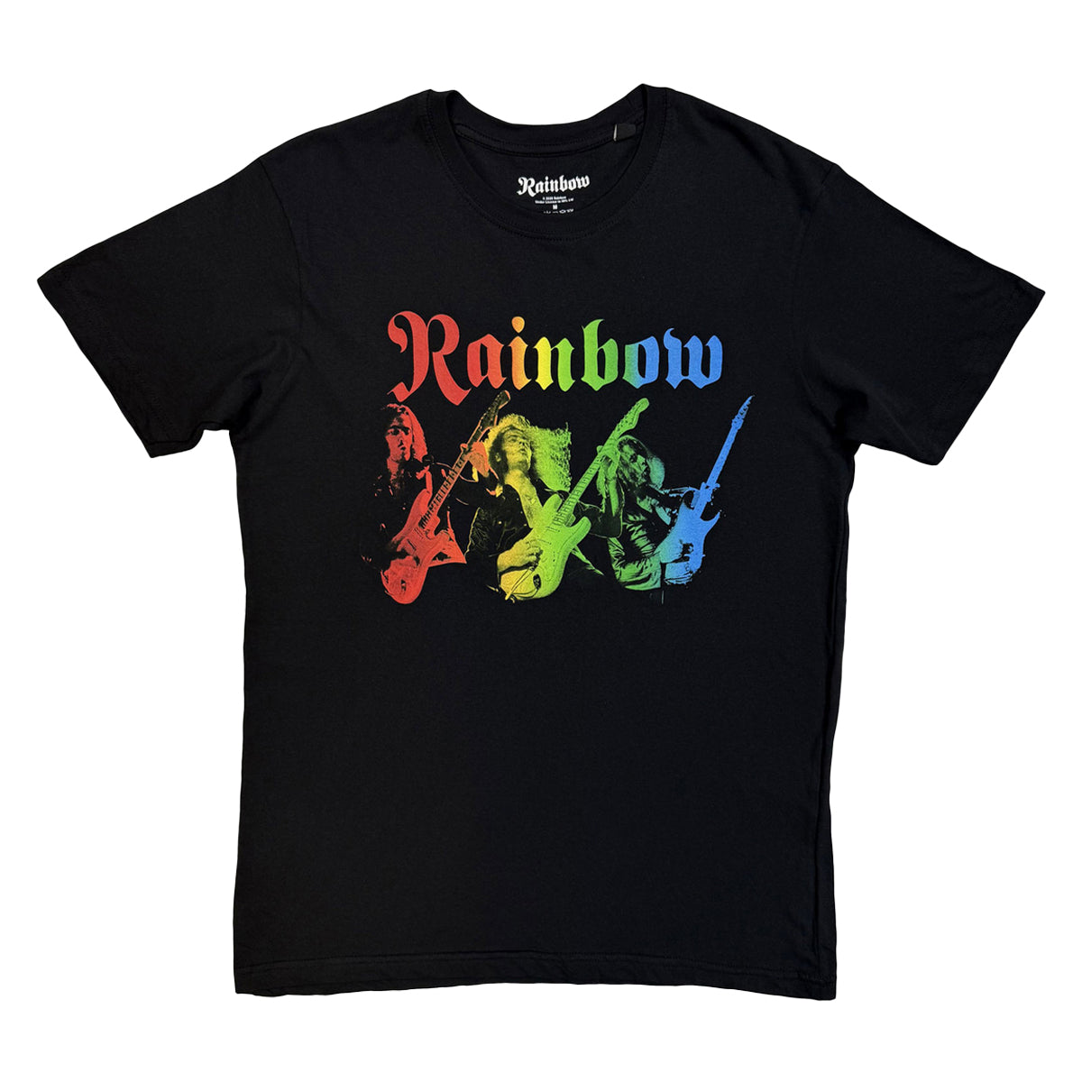 Black - Front - Rainbow Unisex Adult Three Richies T-Shirt