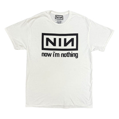 White - Front - Nine Inch Nails Unisex Adult Now I´m Nothing T-Shirt