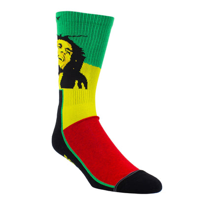Multicoloured - Side - Bob Marley Unisex Adult Smile Crew Socks