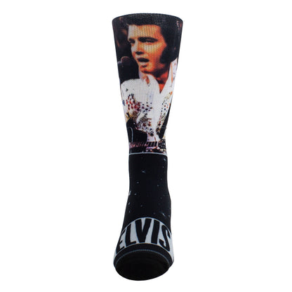 Multicoloured - Front - Elvis Presley Unisex Adult Mic Sublimation Crew Socks