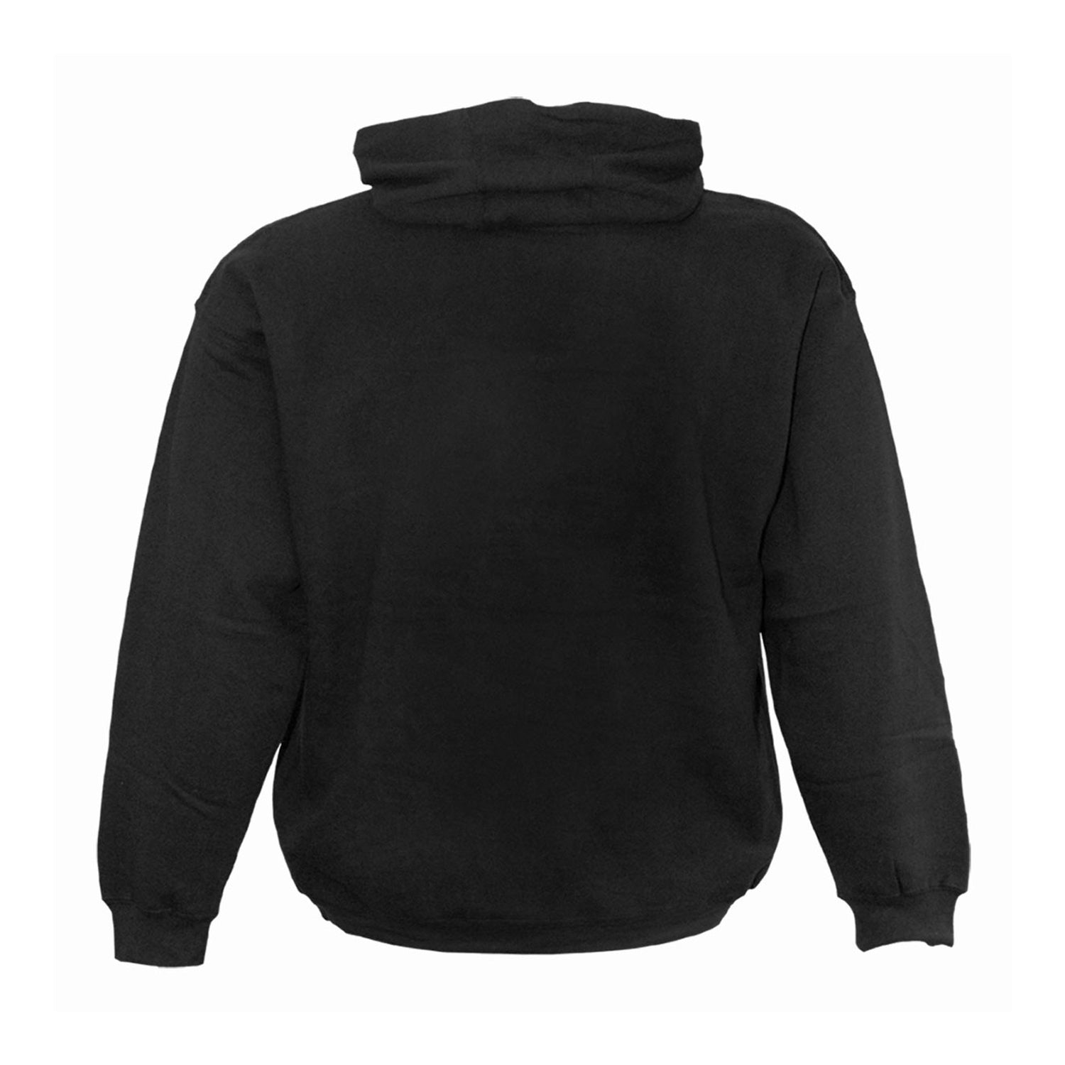 Black - Back - Spiral Unisex Adult Plain Pull Over Hoodie